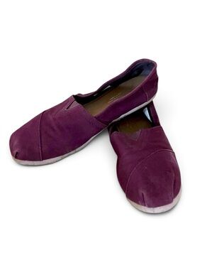Toms Burgundy Wine Flats Slip On Shoes